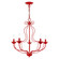 Katarina Five Light Chandelier in Shiny Red (107|42905-72)