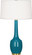 Delilah One Light Table Lamp in Peacock Glazed Ceramic (165|PC701)