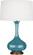 Pike One Light Table Lamp in Steel Blue Glazed Ceramic w/Aged Brass (165|OB994)