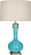 Athena One Light Table Lamp in Egg Blue Glazed Ceramic w/Aged Brass (165|EB992)