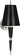 Jonathan Adler Versailles One Light Wall Sconce in Black Lacquered Paint w/Polished Nickel (165|B603)