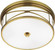 Chase Three Light Flushmount in Antique Brass (165|1985)