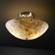 Alabaster Rocks LED Semi-Flush Mount in Dark Bronze (102|ALR-9690-35-DBRZ-LED2-2000)