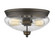 Amon Two Light Flush Mount in Olde Bronze (224|722F2-OB)