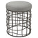 Carnival Accent Stool in Burnished Silver (52|23748)