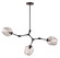 Three Light Chandelier in Black (110|PND-2091 BK)