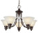 Perkins Five Light Chandelier in Weathered Bronze (110|6545 WB)