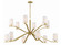 Inca 12 Light Chandelier in Aged Brass (90|781242)