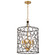 Stemmons Six Light Mini Chandelier in Bronze / Antique Gold (60|STM-B5106-BZ-GA)