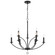 Mila Nine Light Chandelier in Black (60|MIL-8009-BK) Mila Nine Light Chandelier in Black (60|MIL-8009-BK)
