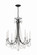 Karrington Eight Light Chandelier in Matte Black (60|KAR-90908-MK-CL-MWP)