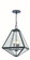 Glacier Three Light Outdoor Chandelier in Black Charcoal (60|GLA-9705-WT-BC)