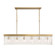 Emory Six Light Chandelier in Modern Gold (60|EMO-5407-MG)