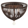 Duval Three Light Flush Mount in Forged Bronze (60|DUV-620-FB)