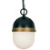 Capsule One Light Outdoor Pendant in Matte Black / Textured Gold (60|CAP-8505-MK-TG)