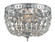 Ceiling Mount Two Light Flush Mount in Polished Chrome (60|708-CH-CL-SAQ)