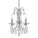Othello Three Light Mini Chandelier in Polished Chrome (60|6823-CH-CL-SAQ)