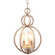 Garland Three Light Mini Chandelier in Distressed Twilight (60|6760-DT)