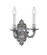 Cast Brass Wall Mount Two Light Wall Sconce in Pewter (60|642-PW)