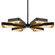 Luna Six Light Chandelier in English Bronze / Antique Gold (60|596-EB-GA)