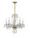 Traditional Crystal Five Light Chandelier in Polished Brass (60|5085-PB-CL-MWP)