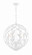 Broche Six Light Chandelier in Matte White (60|506-MT)