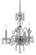 Traditional Crystal Three Light Mini Chandelier in Polished Chrome (60|5044-CH-CL-MWP)