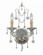 Paris Market Two Light Wall Sconce in Silver Leaf (60|4612-SL)