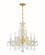 Maria Theresa Five Light Mini Chandelier in Gold (60|4476-GD-CL-MWP)
