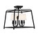 Sylvan Four Light Semi Flush Mount in Black Forged (60|2243-BF)