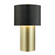 Secret Agent One Light Table Lamp in Painted Gold/Black Leather (137|368T01GOB)