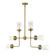 Calliope Six Light Chandelier in Foundry Brass (224|617-6FB)