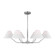 Burke Six Light Chandelier in Brushed Steel (454|DJC1016BS)