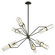 Raef Six Light Chandelier in Textured Black & Polish Nickel (67|F6328-TBK/PN)