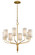 Juniper Eight Light Chandelier in Gold Leaf (67|F6168-GL)