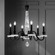 Amadeus Six Light Chandelier in Black (53|S9327-51OH)