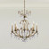 Renaissance Nouveau Eight Light Chandelier in Heirloom Gold (53|RN3871N-22H)