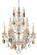 Bordeaux Six Light Chandelier in French Gold (53|5770-26H)
