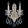 La Scala Two Light Wall Sconce in Antique Silver (53|5070-48S)