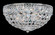Petit Crystal Four Light Flush Mount in Polished Silver (53|1560-40O)