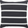 Commack Pillow in Dark Grey/ White Stripes (443|PWFLX1025)