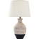 Ignacio One Light Table Lamp in Painted White Wash With Black (443|LPT1180)