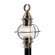 American Onion One Light Post Mount in Antique Brass (185|1711-AN-CL)
