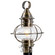 American Onion One Light Post Mount in Antique Brass (185|1710-AN-CL)