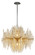 Theory Two Light Chandelier in Gold Leaf W Polished Stainless (68|238-42-GL/SS)