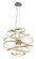 Calligraphy LED Chandelier in Gold Leaf W Polished Stainless (68|216-42-GL/SS)