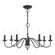 Windsor Seven Light Chandelier in Black w/ Brushed Nickel (107|52167-04)