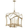 Milan Eight Light Pendant in Aged Silver Leaf (208|06582)