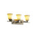 Clouds Three Light Bath Bar in Matte Black (102|CLD-8703-20-MBLK)