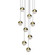 Grapes LED Pendant in Brass Finish (69|2916.14-MED)